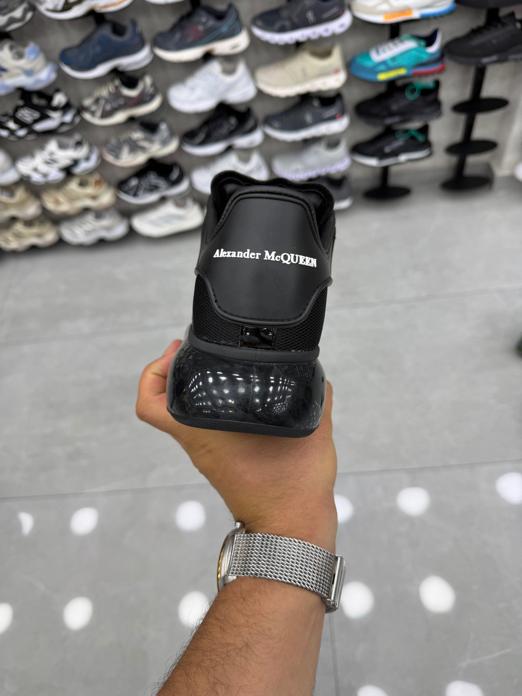 ALEXANDER MCQUEEN FİLELİ SİYAH